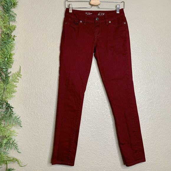 The Limited Skinny Jeans 678 Colored Red Pants 2 - Picture 1 of 6